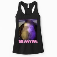 Funny Wiwiwi Cat Meme Viral Gen Z Trend Brainrot Womens Tank Top
