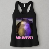 Funny Wiwiwi Cat Meme Viral Gen Z Trend Brainrot Womens Tank Top