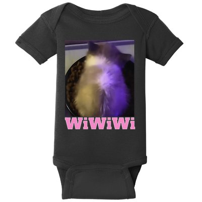 Funny Wiwiwi Cat Meme Viral Gen Z Trend Brainrot Baby Bodysuit