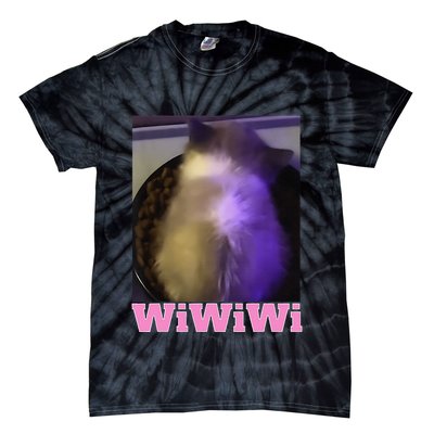 Funny Wiwiwi Cat Meme Viral Gen Z Trend Brainrot Tie-Dye T-Shirt