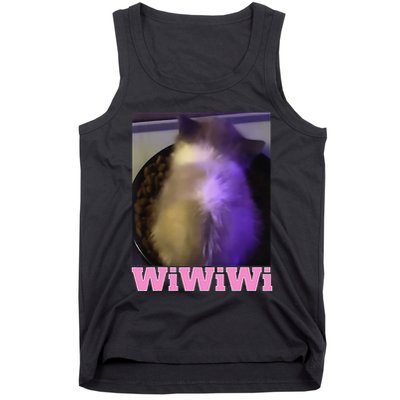 Funny Wiwiwi Cat Meme Viral Gen Z Trend Brainrot Tank Top