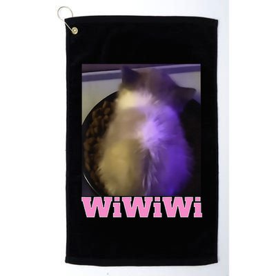 Funny Wiwiwi Cat Meme Viral Gen Z Trend Brainrot Golf Towel