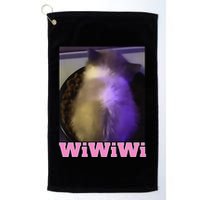 Funny Wiwiwi Cat Meme Viral Gen Z Trend Brainrot Golf Towel
