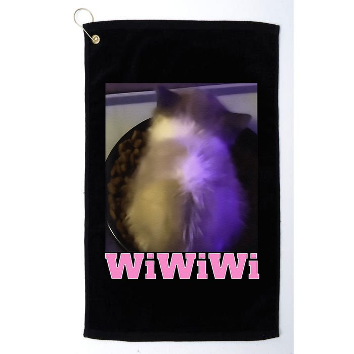 Funny Wiwiwi Cat Meme Viral Gen Z Trend Brainrot Golf Towel