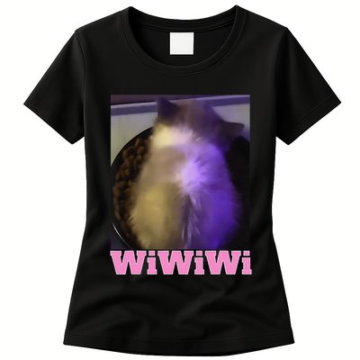 Funny Wiwiwi Cat Meme Viral Gen Z Trend Brainrot Womens T-Shirt
