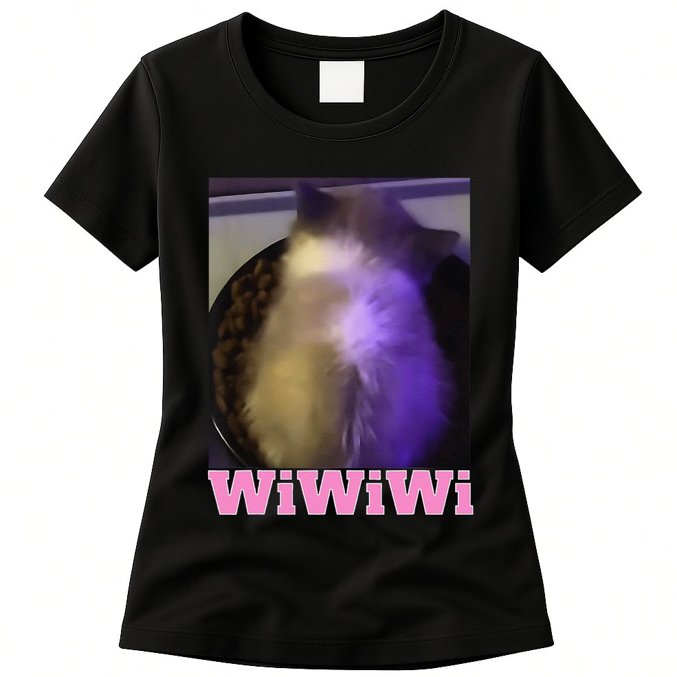 Funny Wiwiwi Cat Meme Viral Gen Z Trend Brainrot Womens T-Shirt