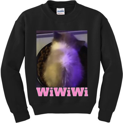 Funny Wiwiwi Cat Meme Viral Gen Z Trend Brainrot Kids Sweatshirt