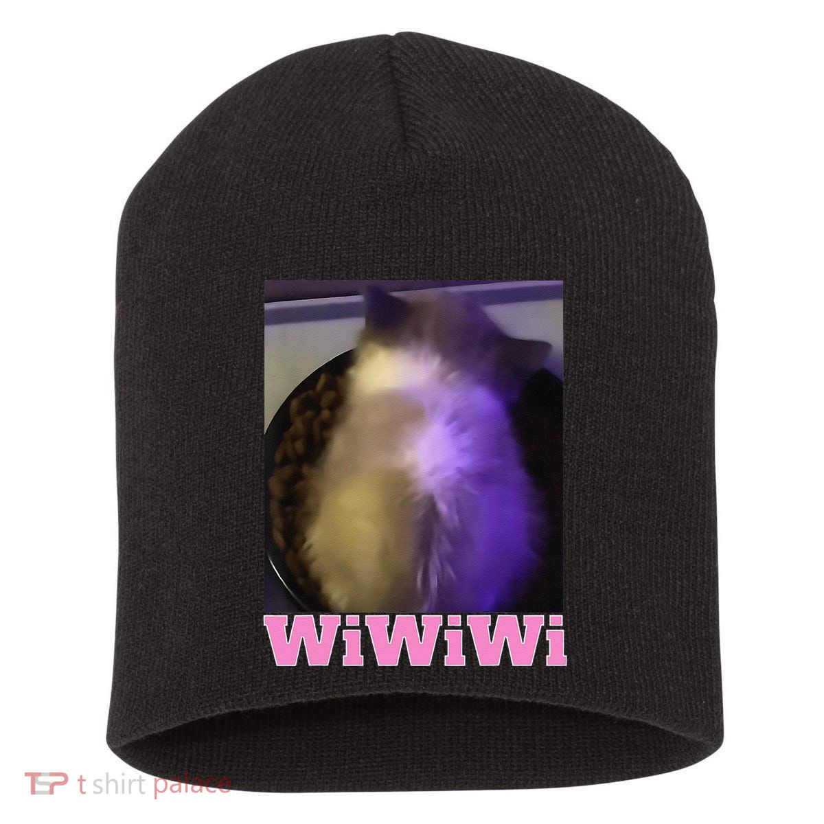 Funny Wiwiwi Cat Meme Viral Gen Z Trend Brainrot Short Acrylic Beanie