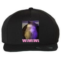 Funny Wiwiwi Cat Meme Viral Gen Z Trend Brainrot Wool Snapback Cap