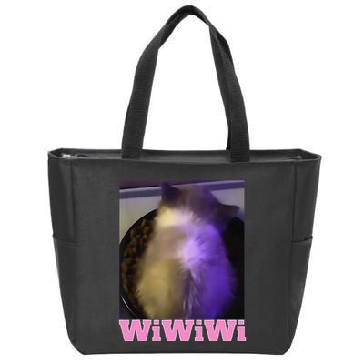Funny Wiwiwi Cat Meme Viral Gen Z Trend Brainrot Zip Tote Bag