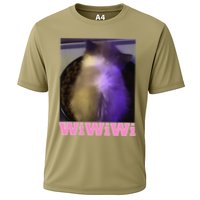 Funny Wiwiwi Cat Meme Viral Gen Z Trend Brainrot Cooling Performance Crew T-Shirt