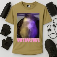 Funny Wiwiwi Cat Meme Viral Gen Z Trend Brainrot Cooling Performance Crew T-Shirt