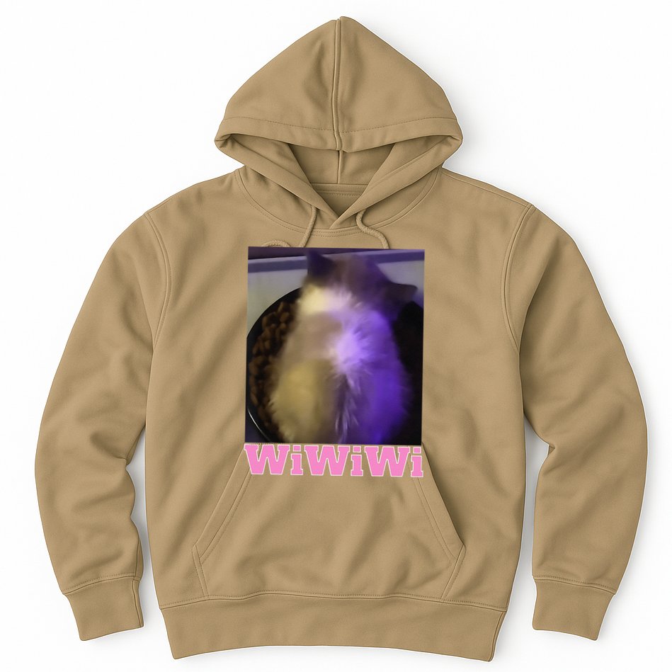Funny Wiwiwi Cat Meme Viral Gen Z Trend Brainrot Hoodie