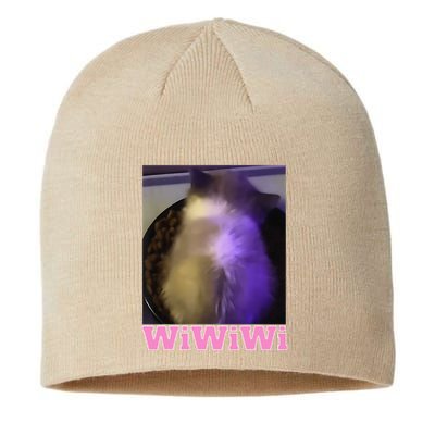 Funny Wiwiwi Cat Meme Viral Gen Z Trend Brainrot Sustainable Beanie
