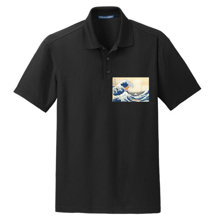 Funny Wave Capybara Surfing Rodent Dry Zone Grid Polo