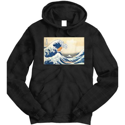 Funny Wave Capybara Surfing Rodent Tie Dye Hoodie