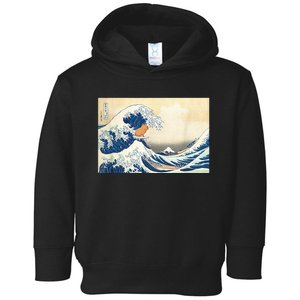 Funny Wave Capybara Surfing Rodent Toddler Hoodie