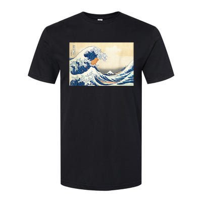 Funny Wave Capybara Surfing Rodent Softstyle CVC T-Shirt