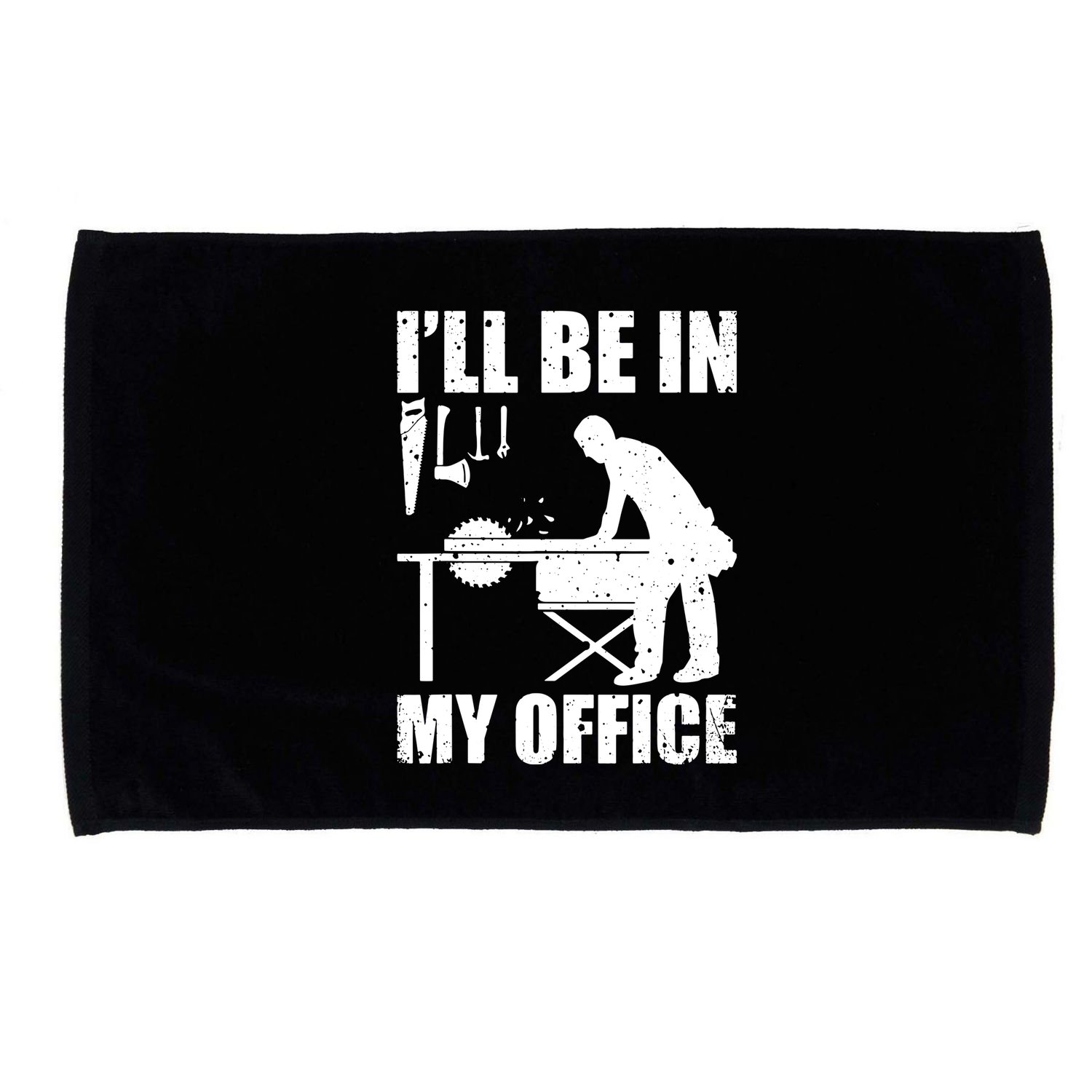 Funny Woodworking Carpenter Carpentry Woodworker Microfiber Hand Towel