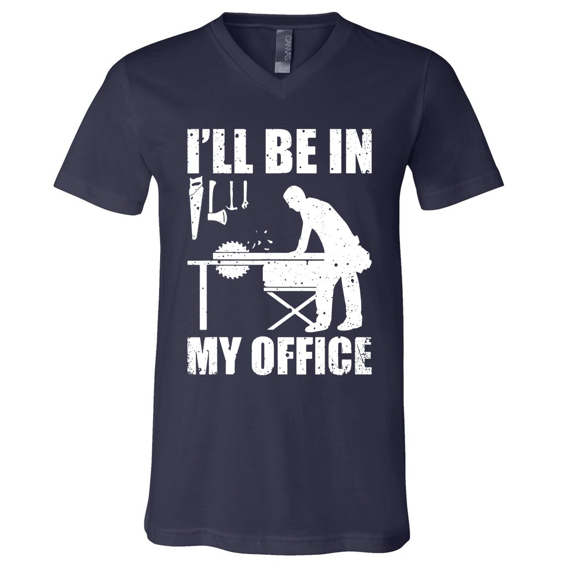 Funny Woodworking Carpenter Carpentry Woodworker V-Neck T-Shirt