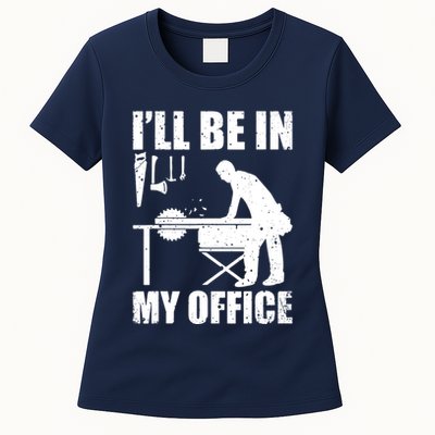 Funny Woodworking Carpenter Carpentry Woodworker Womens T-Shirt