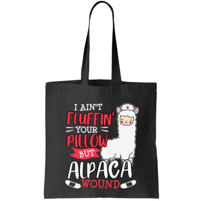 Funny Wound Care Nurse Alpaca Llama Pun Saying Gift Bag