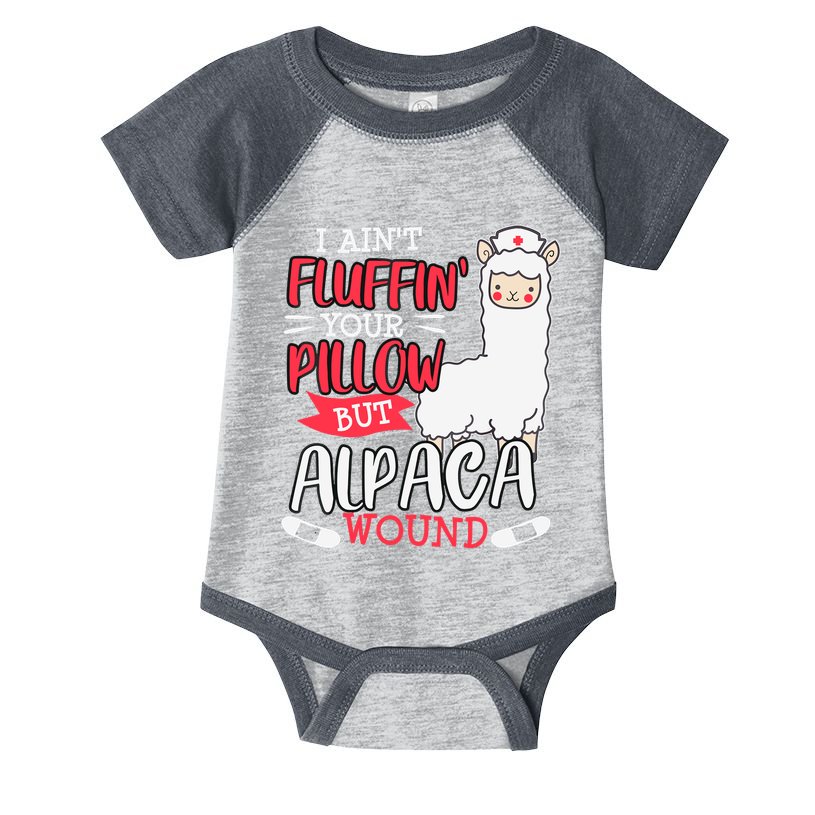 Funny Wound Care Nurse Alpaca Llama Pun Saying Gift Infant Baby Jersey Bodysuit