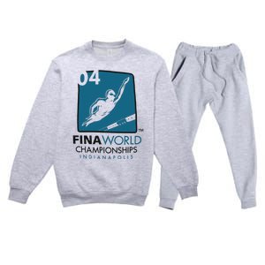 FINA World Championships Indianapolis Swimming Premium Crewneck Sweatsuit Set