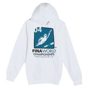 FINA World Championships Indianapolis Swimming Premium Pullover Hoodie