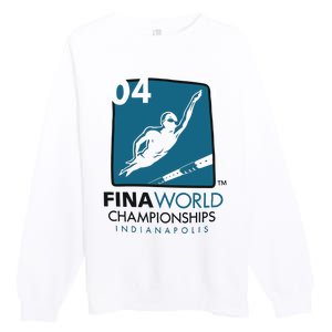 FINA World Championships Indianapolis Swimming Premium Crewneck Sweatshirt