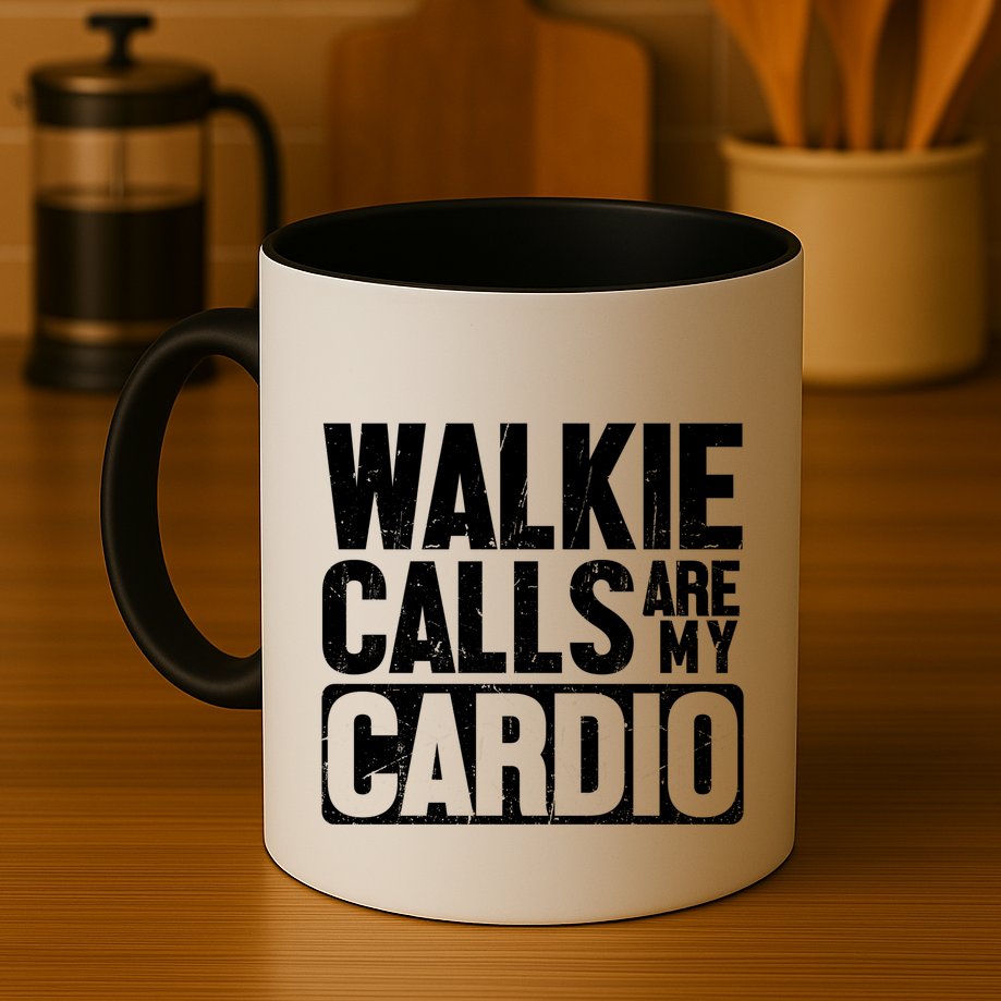 Funny Walkie Calls Are My Cardio Quote Mug