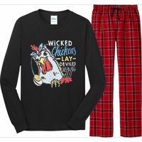 Funny Wicked Chickens Lay Deviled Eggs Funny Chicken Lovers Long Sleeve Pajama Set