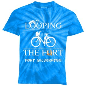 Fort Wilderness Campground Camping Looping the Fort  Kids Tie-Dye T-Shirt