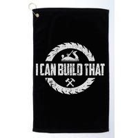 Funny Woodworker Carpenter I Can Build That Woodworking Golf Towel