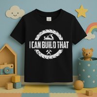 Funny Woodworker Carpenter I Can Build That Woodworking Toddler T-Shirt