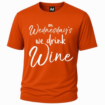 Funny Wine Club Funny Gift On Wednesday's We Wine Gift Cooling Performance Crew T-Shirt