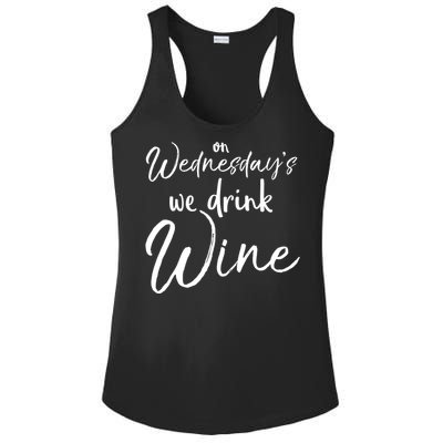 Funny Wine Club Funny Gift On Wednesday's We Wine Gift Ladies PosiCharge Competitor Racerback Tank