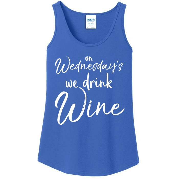 Funny Wine Club Funny Gift On Wednesday's We Wine Gift Ladies Essential Tank