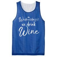 Funny Wine Club Funny Gift On Wednesday's We Wine Gift Mesh Reversible Basketball Jersey Tank