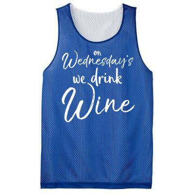 Funny Wine Club Funny Gift On Wednesday's We Wine Gift Mesh Reversible Basketball Jersey Tank