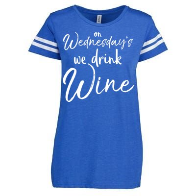 Funny Wine Club Funny Gift On Wednesday's We Wine Gift Enza Ladies Jersey Football T-Shirt