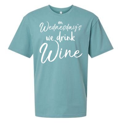 Funny Wine Club Funny Gift On Wednesday's We Wine Gift Sueded Cloud Jersey T-Shirt