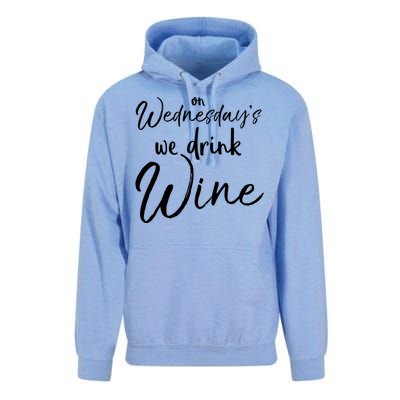 Funny Wine Club Funny Gift On Wednesday's We Wine Gift Unisex Surf Hoodie