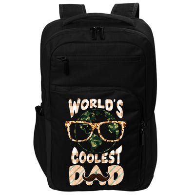 Funny World's Coolest Dad Beard Matchhing Family Gift For Father's Day Impact Tech Backpack