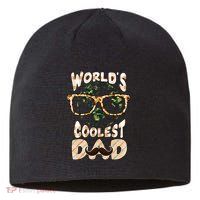 Funny World's Coolest Dad Beard Matchhing Family Gift For Father's Day Sustainable Beanie