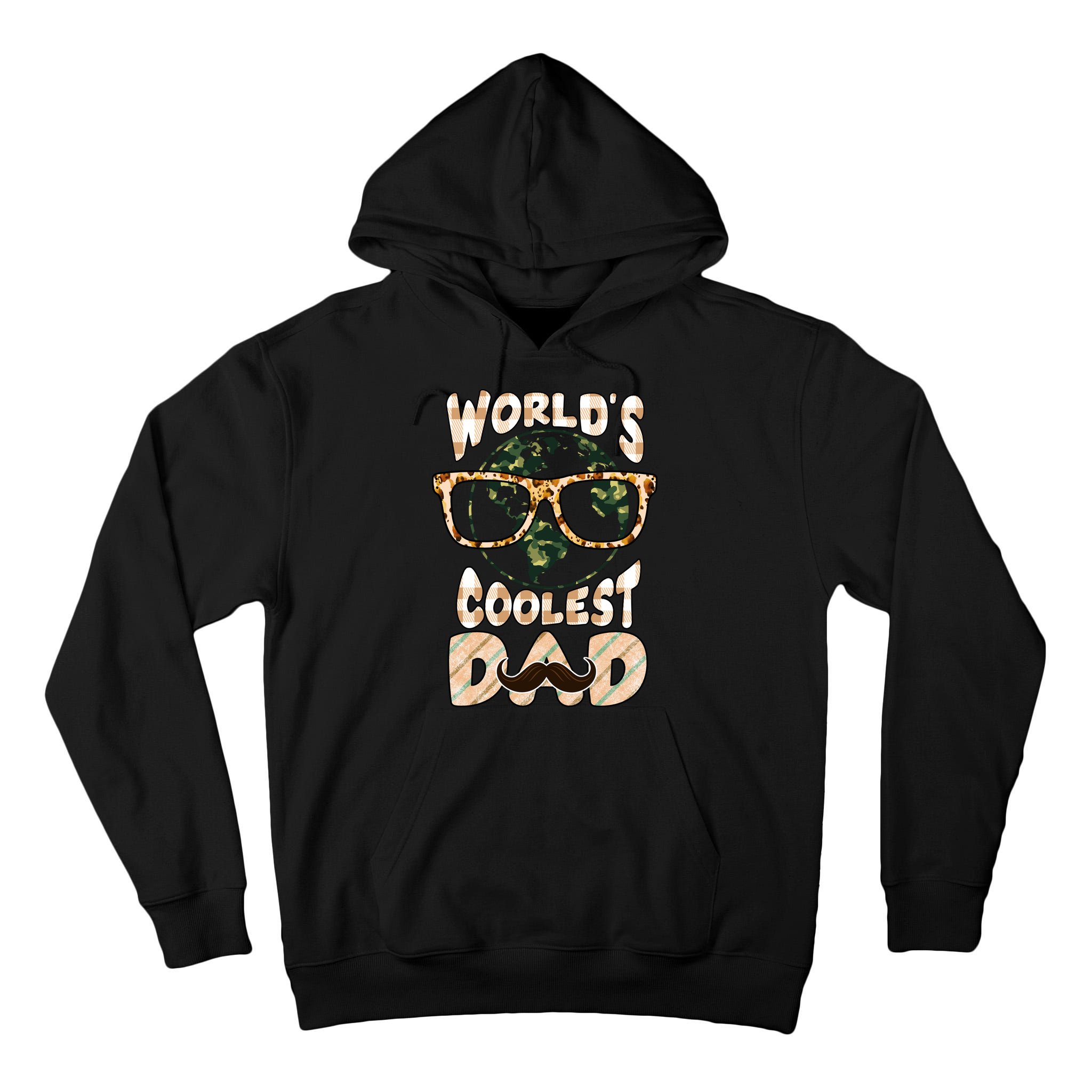 Funny World's Coolest Dad Beard Matchhing Family Gift For Father's Day Tall Hoodie