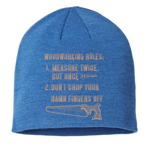 Funny Woodworking Carpentry Wood Lathe Funny Carpenter Gift Sustainable Beanie