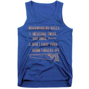 Funny Woodworking Carpentry Wood Lathe Funny Carpenter Gift Tank Top