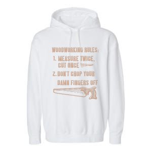 Funny Woodworking Carpentry Wood Lathe Funny Carpenter Gift Garment-Dyed Fleece Hoodie