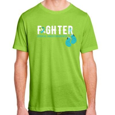 Fighter Warrior Cervical Cancer Awareness Funny Gift Great Gift Adult ChromaSoft Performance T-Shirt